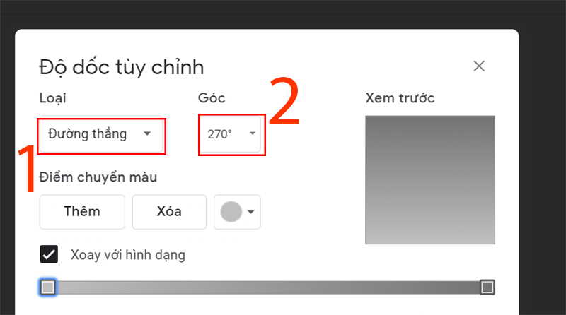 Chọn Loại v&agrave; G&oacute;c